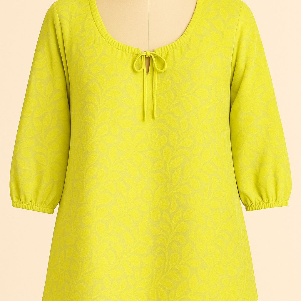 Fresh Produce Top Womens Size Xl/Xxl Coastal Velvet Burnout Yellow Floral